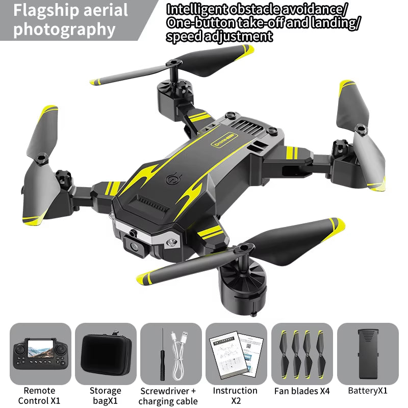S6 Professional Drone with 8K/4K HD Camera, 5G Control, Obstacle Avoidance - Perfect Gift for Kids!